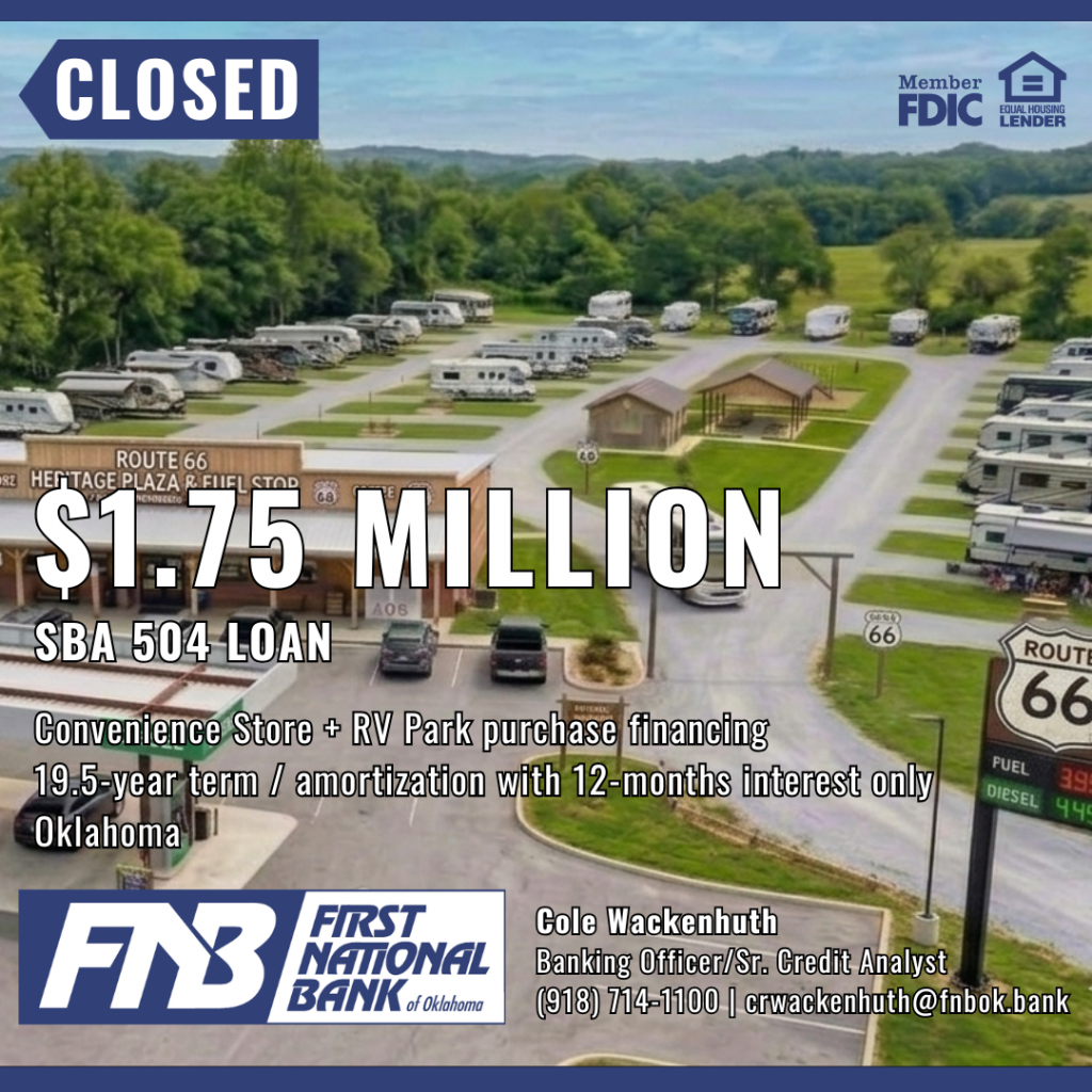 RV Park acquisition financing