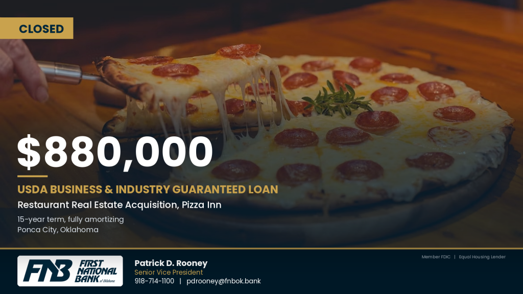 Restaurant real estate financing (landcape)